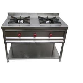 Steel Two Burner Gas Stove