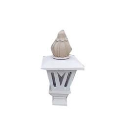 Stone Lamp Post Head, Color: White