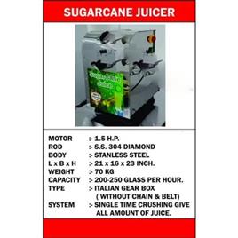 Sugarcane Juicer Machine 7, Capacity: 1hour 200-250 glass