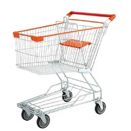 Supermarket Shopping Trolley 4, Material: Stainless steel