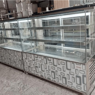 Sweets Display Cabinet, Material: Stainless Steel