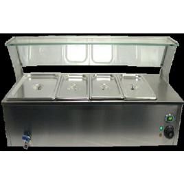 Table Top Bain Marie With Sneeze Guard