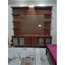 Teak Wood Tv Wall Unit, Usage/Application: Living Room