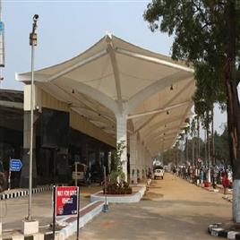 Tensile Car Parking Canopy Structure, Canopy Shape: Square