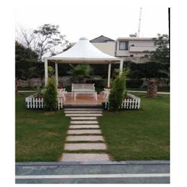 Tensile Fabric Outdoor Garden Gazebo, Frame Finishing: Polished