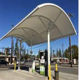 Tensile Petrol Pump Canopy, Surface Treatment: N