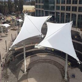 Tensile Umbrellas Membrane Structures, Is It Transparent: Non Transparent