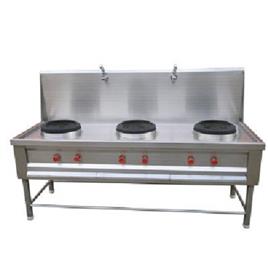 Three Burner Chinese Cooking Range 7