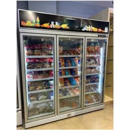 Three Glass Door Display Refrigerator