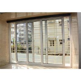 Three Track Aluminium Sliding Windows, Opening Pattern: Sliding