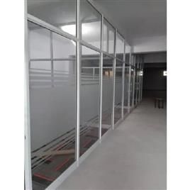 Toughened Glass Aluminium Office Partition