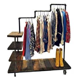 Triple Level Garment Rack, Color: Black