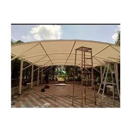 Tunnel Fixed Awning, Finishing Type: Color Coated