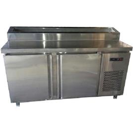 Two Door Under Counter Pizza Make Line, Material: Stainless Steel