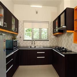 U Shape Modular Kitchen In Delhi Wudley Modulars Private Limited, Accessories: Faucet, Backsplash, Drawer Basket, Drawer Slide, etc