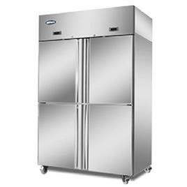 Upright Refrigerator Four Door, Door Material: Stainless Steel