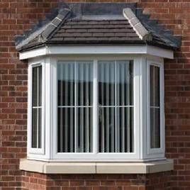 Upvc Bay Window 5, Frame Color: White