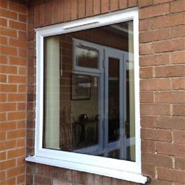 Upvc Fixed Window 4, Frame Color: Light Oak