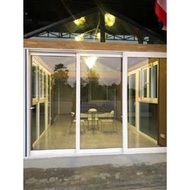 Upvc Three Track Glass Panel Opening Windows, Glass Thickness: 9-14 mm