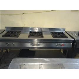 Used Three Burner Commercial Gas Stove