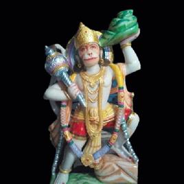 Veer Hanuman Marble Statue, Features: Handmade