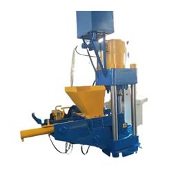 Vertical Chip Briquetting Press Machine, Color: Blue And Yellow