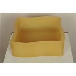 Wave Square Paver Mould, Color: Yellow