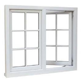 White Aluminium Casement Window, Frame Material Gauge: 18