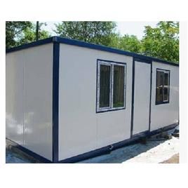 White And Blue Modular Office Site Container, Built Type: Modular