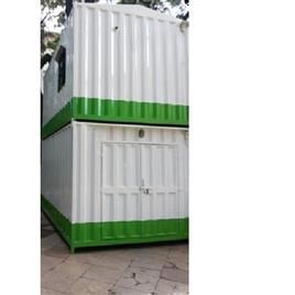 White And Green Steel Portable Container Home