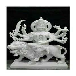 White Makrana Marble Durga Maa Statue