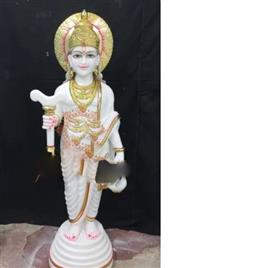 White Marble Dhanvantari Statues, Size: All