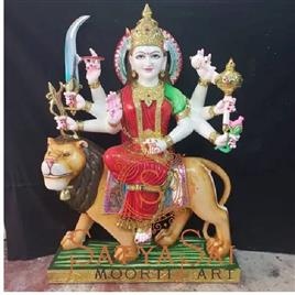 marble durga statue