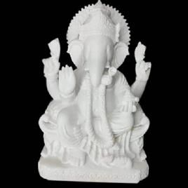 White Marble Ganesh Statue In Alwar Vasisth Murti Kala Kendra