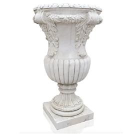 White Marble Garden Planter