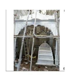 White Marble Masjid Mimber, Material: makrana marble