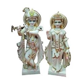 White Marble Radha Krishan Statue