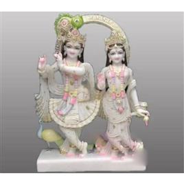 White Marble Radha Krishna Jugal Statues, Usage/Application: Worship