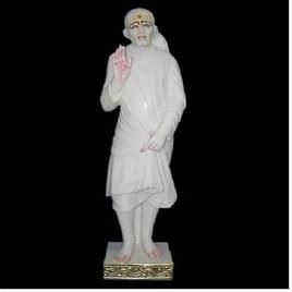 White Marble Sai Baba Statue