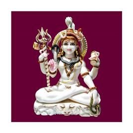 White Marble Shankar Sculpture