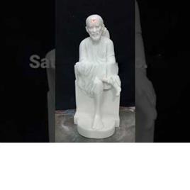 White Marble Shirdi Sai Baba Statue 2, Size: All