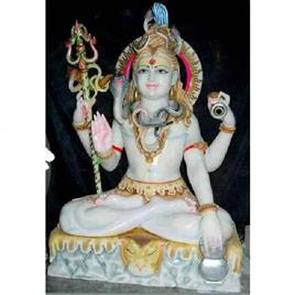 White Marble Shiva Statue 4