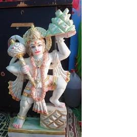 White Marble Veer Hanuman Statue 2