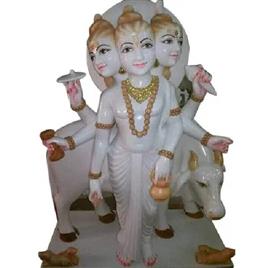 White Marble Vishnu Statue 2, Material: Marble