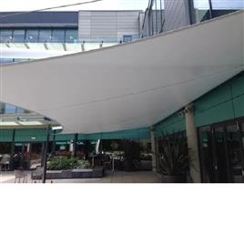 White Plain Tensile Fabric, Color: White