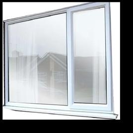 White Residential Upvc Mesh Window, Thickness: 2mm