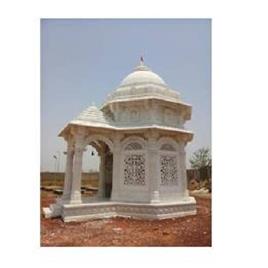 White Stone Outdoor Temple In Malpura Imagine Stone Art, Size: 12x10 Feet