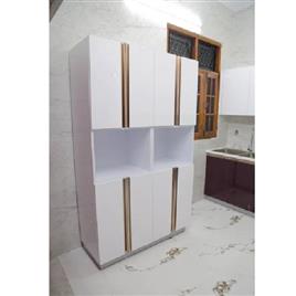 White Wooden Modular Wardrobe, Locker: Without Locker