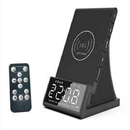 Wireless Charging Bluetooth Alarm Clock With Speaker