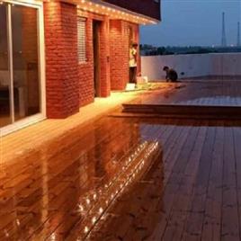 Wood Decking In Delhi Astha Creation, Size: 140 mm x 12-17 Feet (W x L)